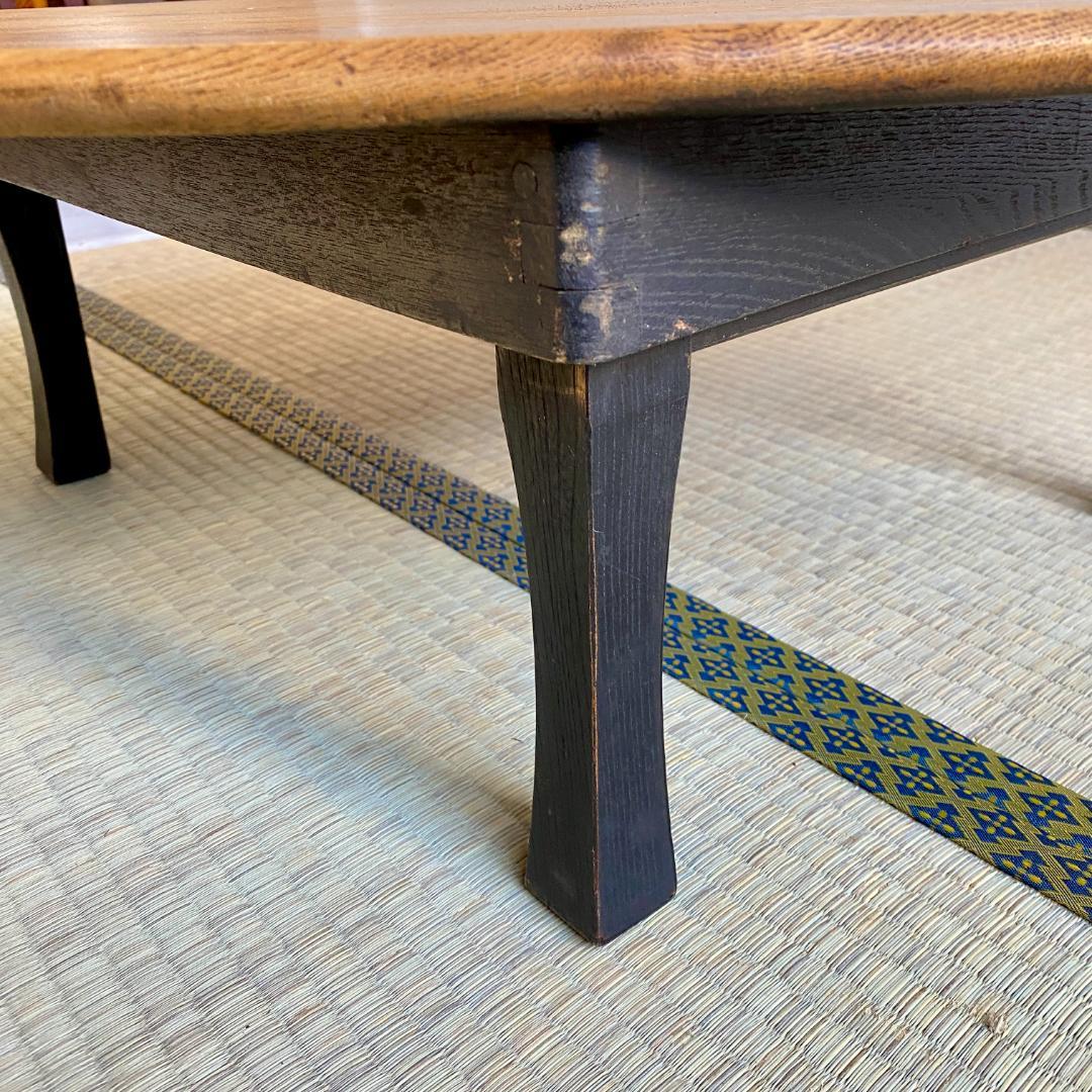 昭和レトロ ちゃぶ台 丸テーブル 無垢材 古民家 和家具 ローテーブル ②