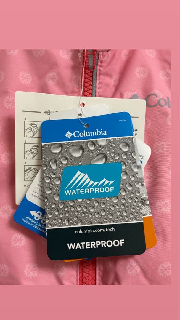 （新品）Columbia 子ども用スキーウェア ピンクと水色