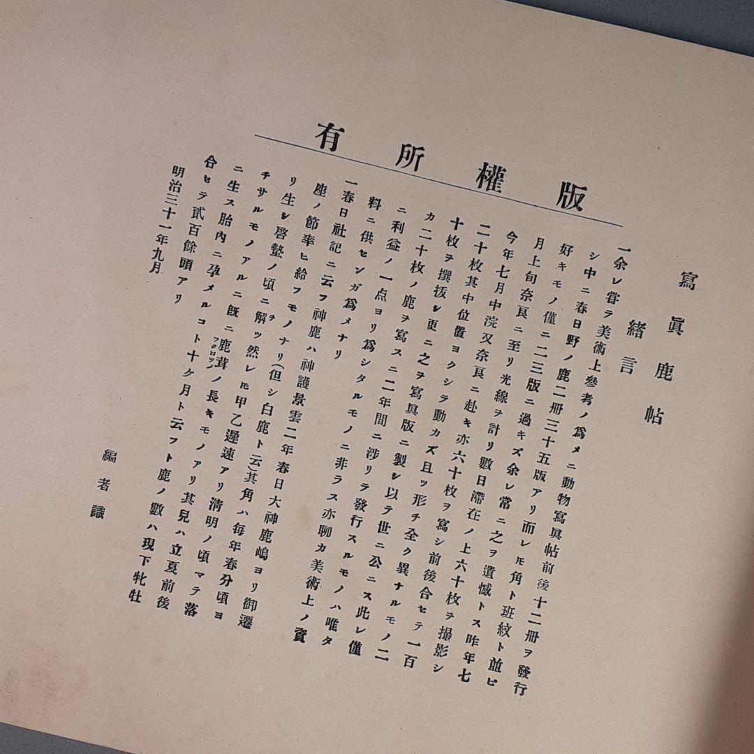 写真鹿帖..カメラ目線な122年前の鹿たちの写真集