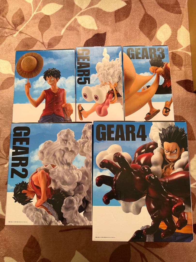 ワンピース一番くじ モンキー・D・ルフィ5体セット