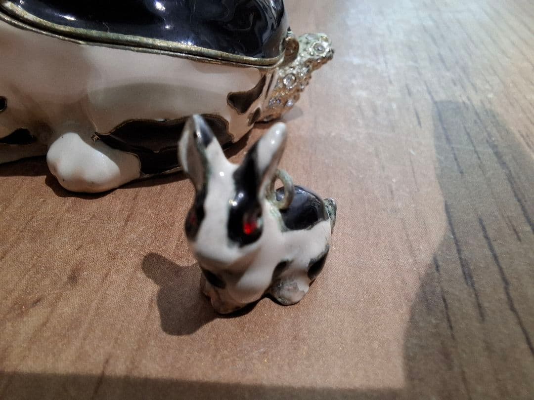 金属工芸 親子兎 秘密箱ArorA2003