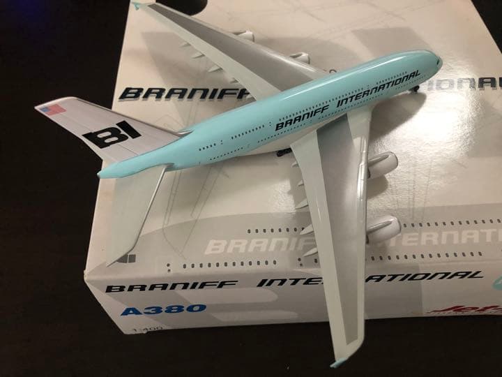 Jet-X 1/400 JXM129 A380QC BRANIFF ライトブルー