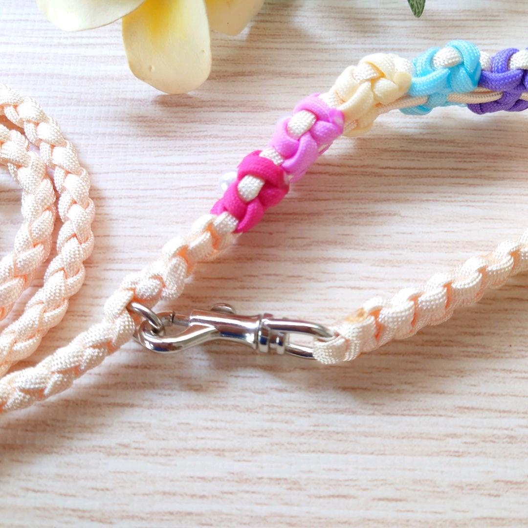 パラコードリード　カフェリード　パステルレインボーカラー　№064