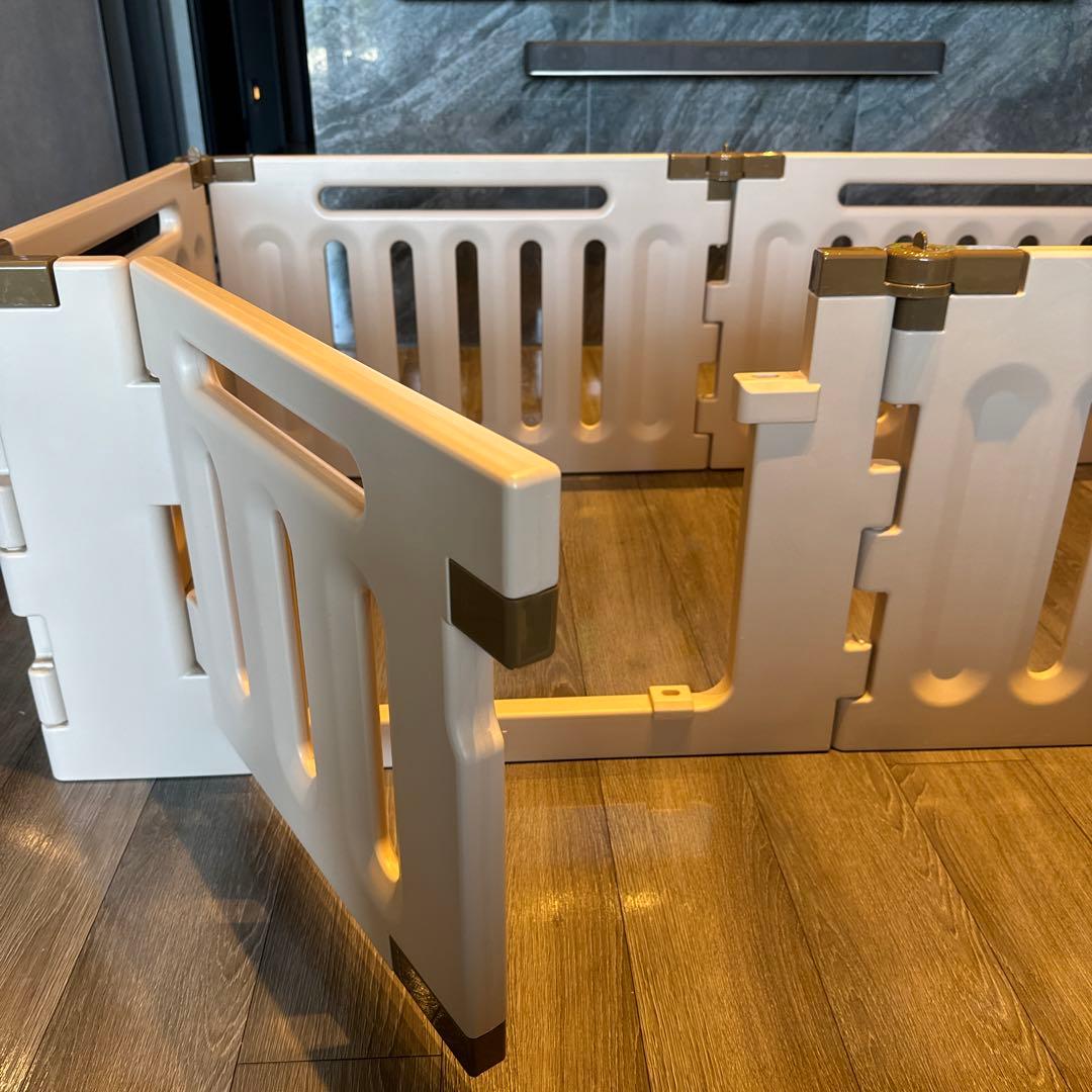 【美品】リッチェル ペット用 3ウェイサークル 6面50H ベージュ