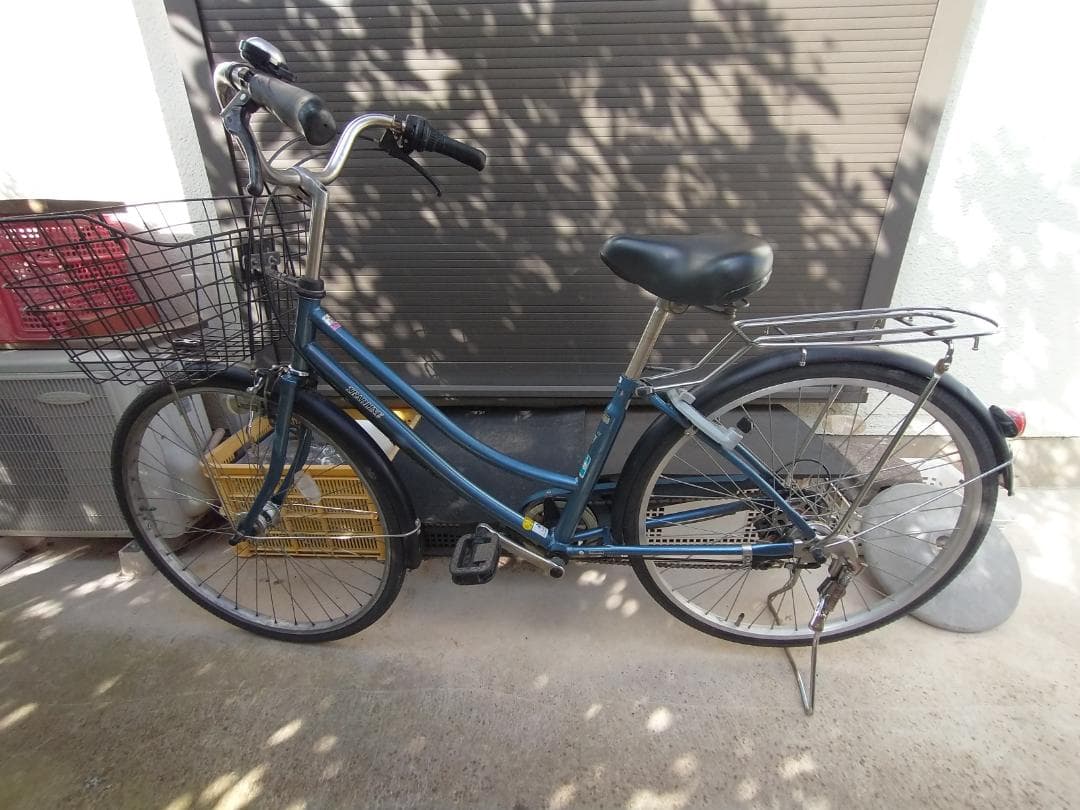 【柏市引取限定】ママチャリ 26インチ 鍵/オートライト/6段変速付(アサヒ)