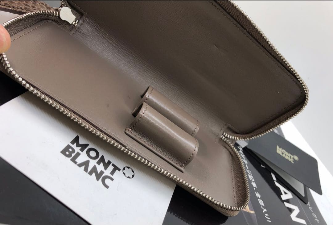 モンブラン　★完売極上最高逸品！アリゲーターデザイン・マイスター本革製ペンポーチ