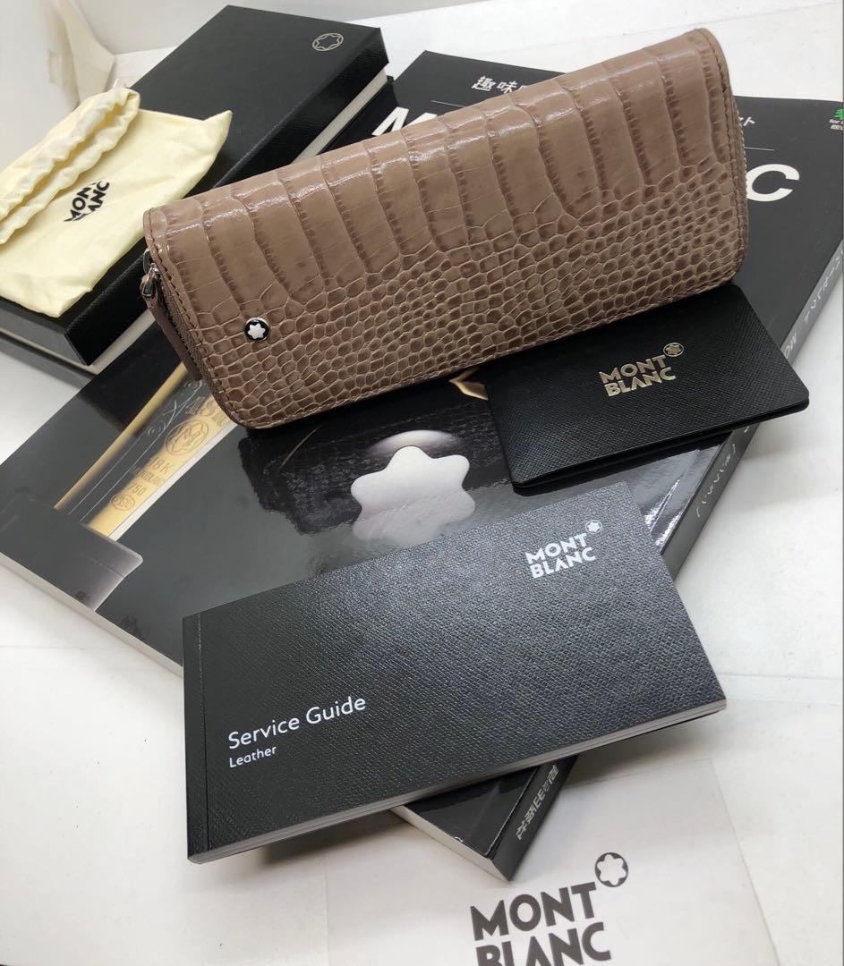 モンブラン　★完売極上最高逸品！アリゲーターデザイン・マイスター本革製ペンポーチ