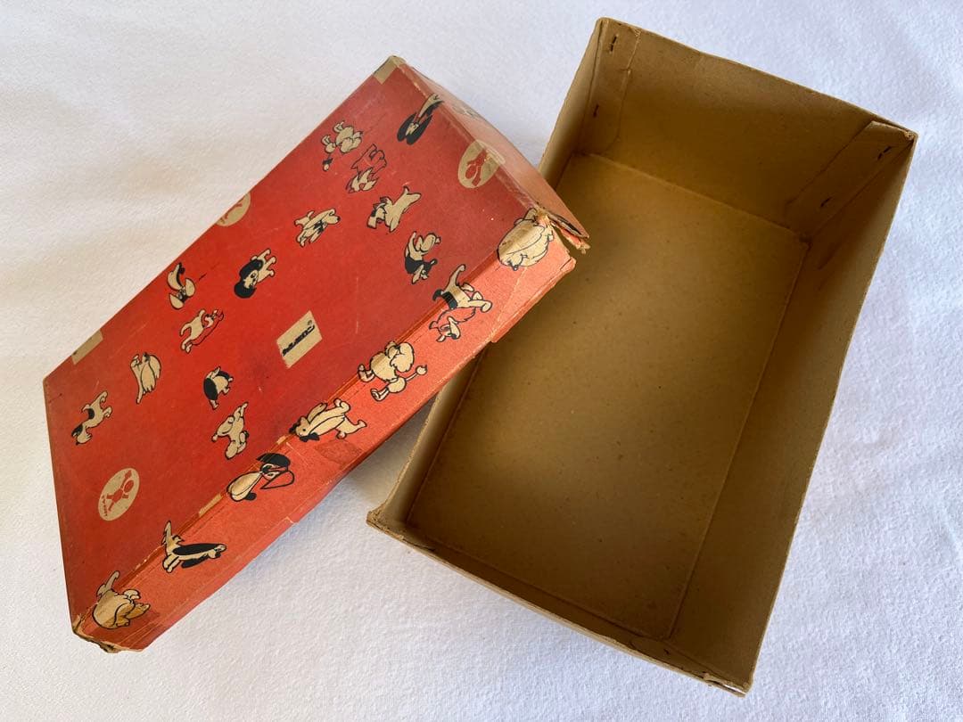 昭和レトロ 旧バンダイ アニマルシリーズ 犬 ぬいぐるみ 箱付 1960年代