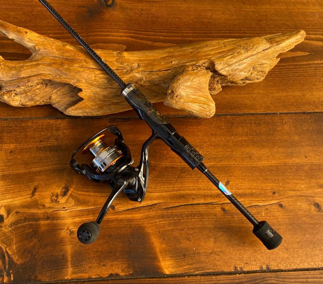 バス釣りセット　超軽量　カーボンロッド　スピニングロッド　S602L バスロッド
