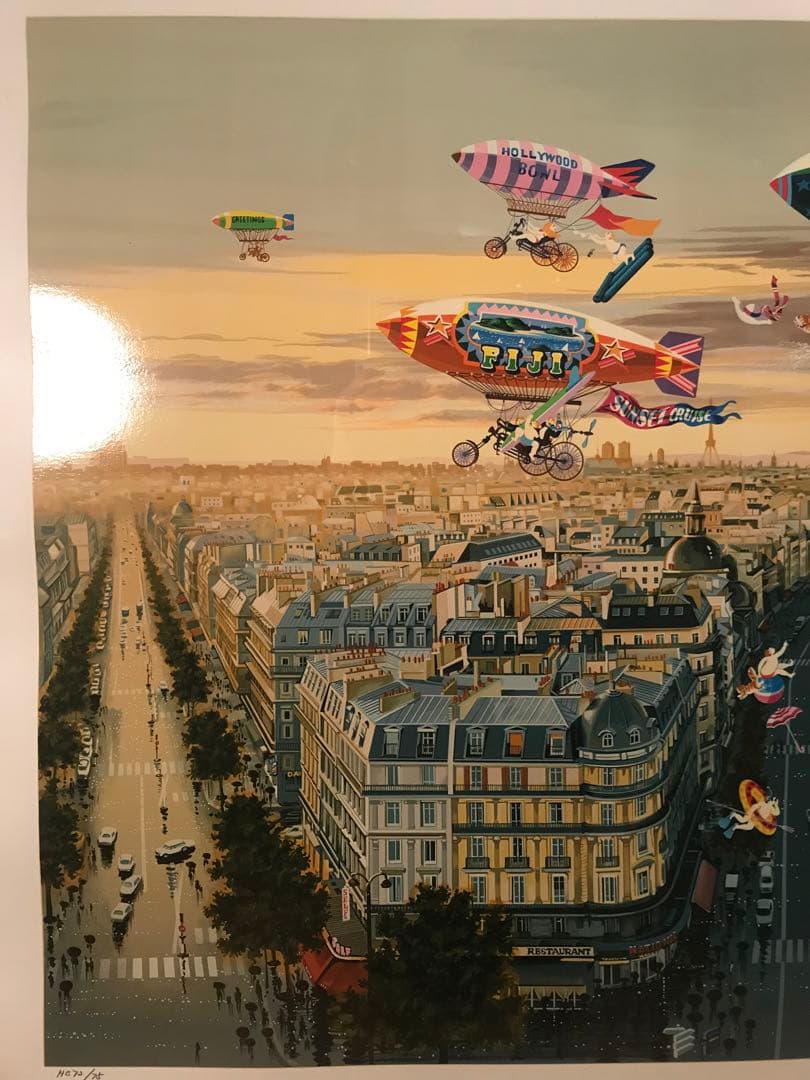 ヤマガタ　「ペリエⅡ」　シルクスクリーン　直筆サイン・エンボス印・エディション有