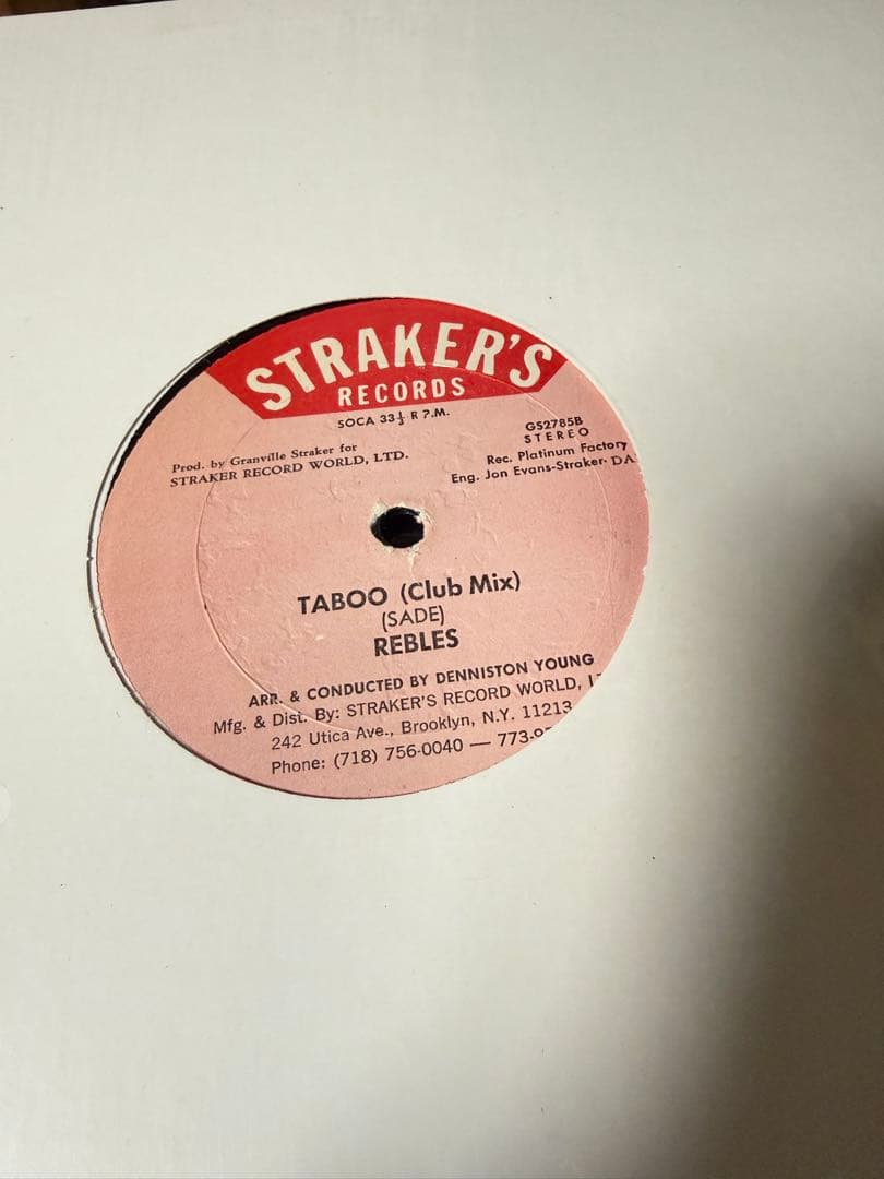 洋楽 Sweetest Taboo/Rebles