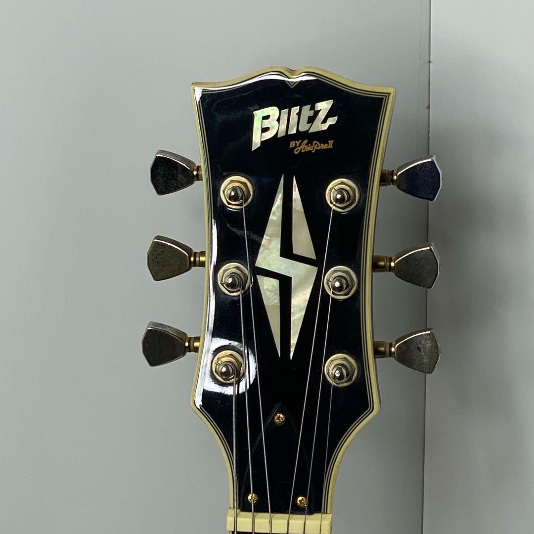 美品Blitz ブリッツアリアプロ2 レスポールカスタム　エレキギター ブラック