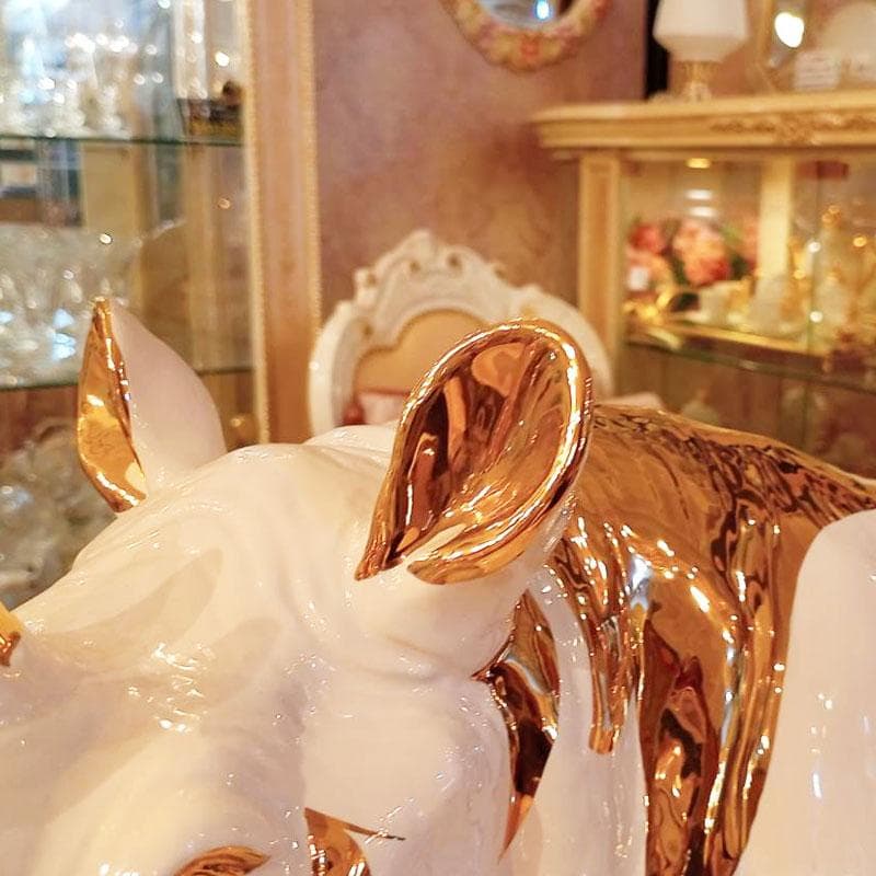 AHURA サイ 置物 イタリア製高級磁器 インテリア 222-1439