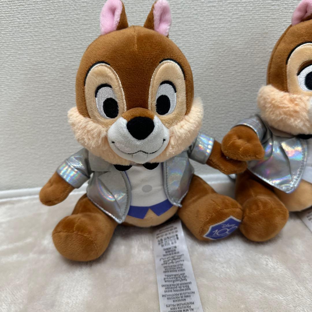 チップとデール ぬいぐるみ 100周年記念 2体セット