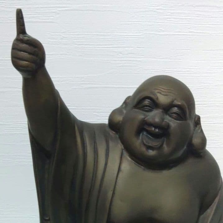 布袋様　大型　照雲　仏像　真鍮製　置物　ミ1034