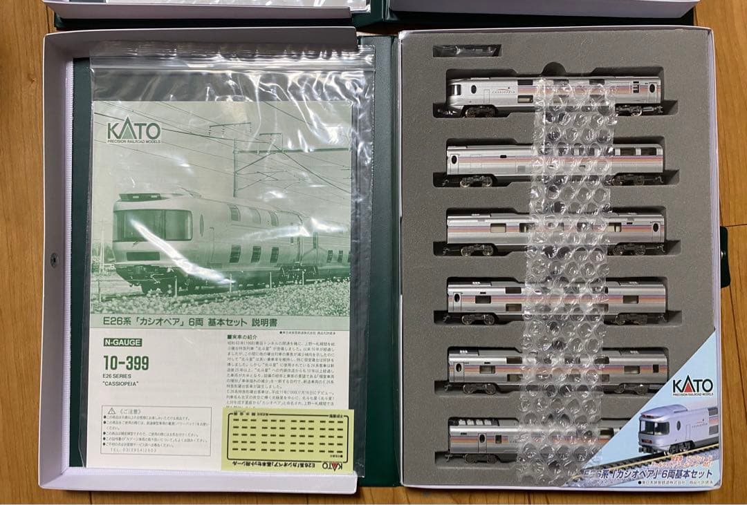 全車純正室内灯付き！　KATO 10-399 / 10-400 カシオペア