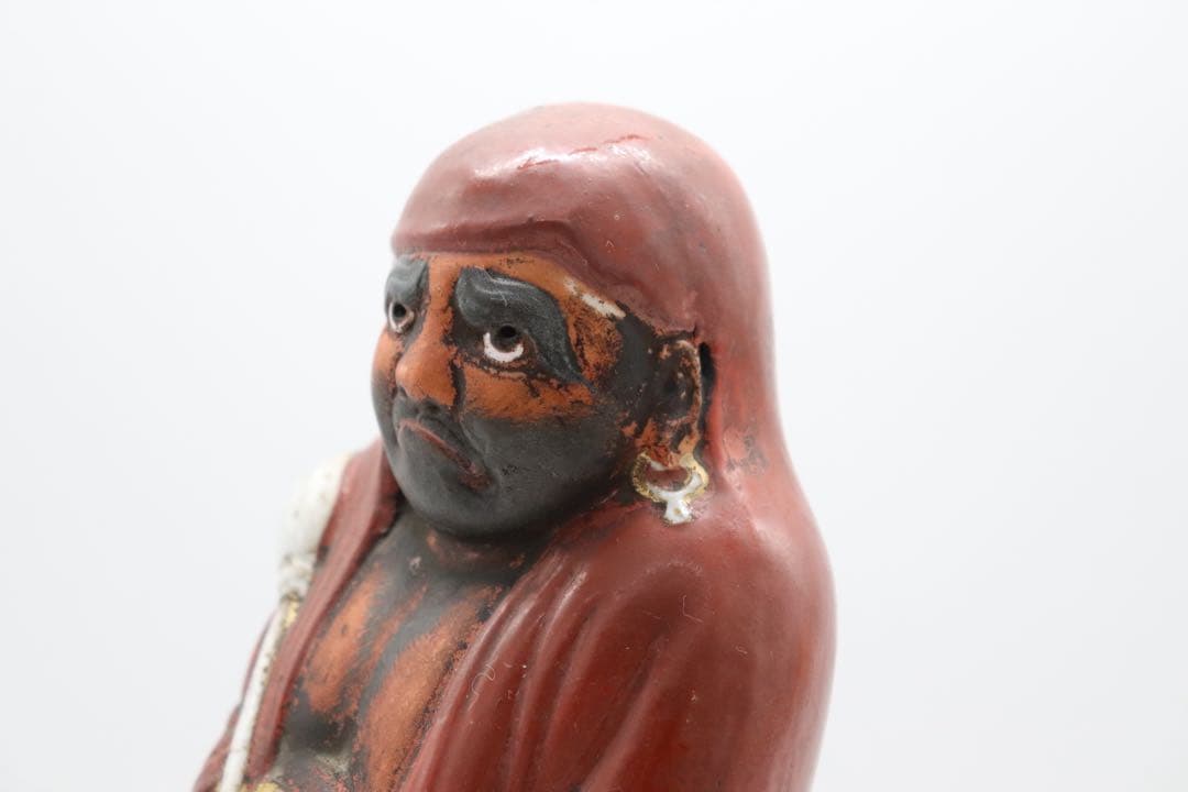 時代　九谷　焼達磨　置物　送料込み250826