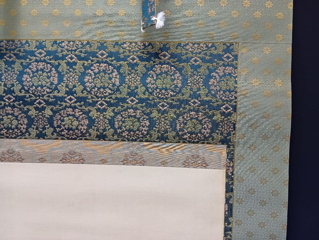 三*県様 掛軸/直観「不動明王図」絹本/桐箱入り