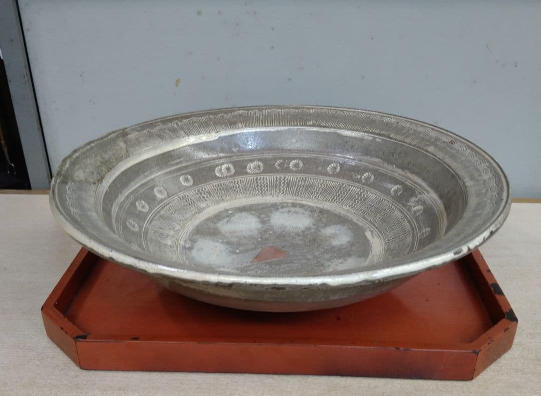 三島古唐津兜大鉢 桃山江戸初R39