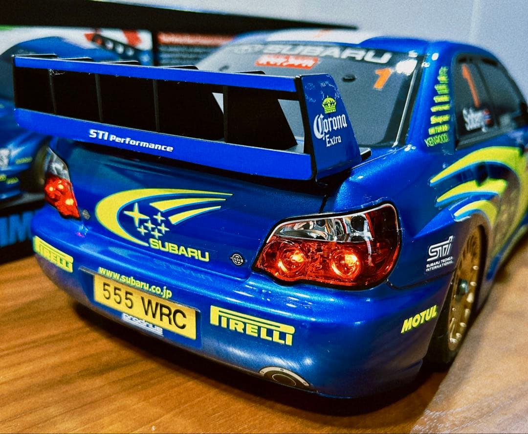 電飾付き 1/10RC スバル インプレッサ WRC 2004 ラリー・ジャパン