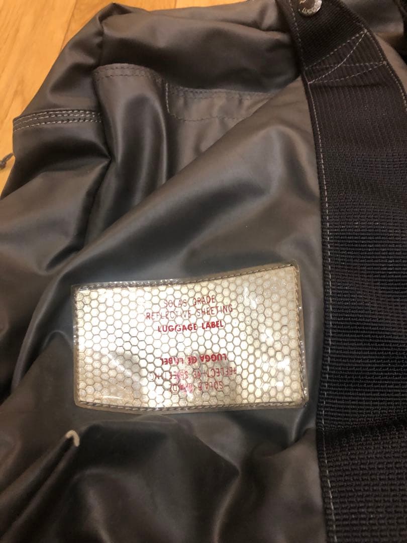 LUGGAGE LABEL RESCUE 大型ボストンバッグ ベルト付き完品