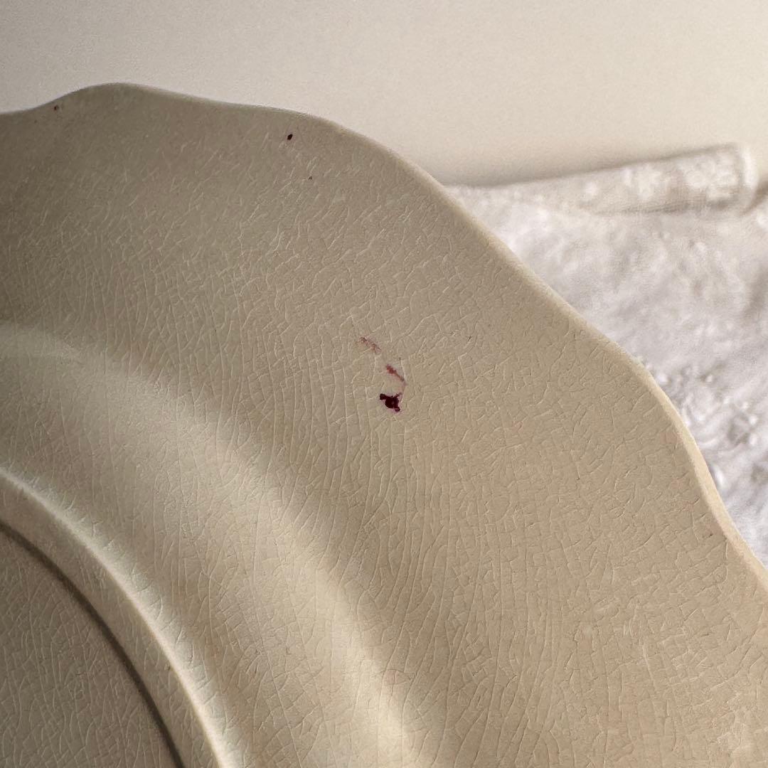 フランスアンティーク　サルグミンヌ　Fontanges ディナープレート　花リム