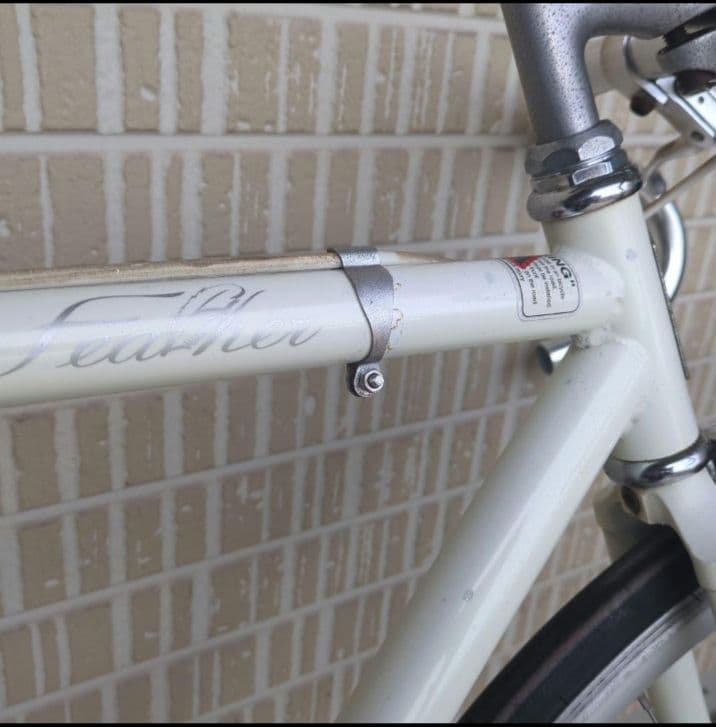 【フレームのみ】Fuji Feather(フジフェザー) ホワイト ピストバイク