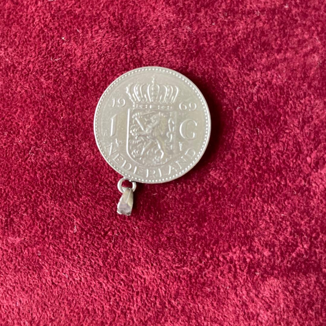 オランダ旧貨幣ペンダントトップ2点