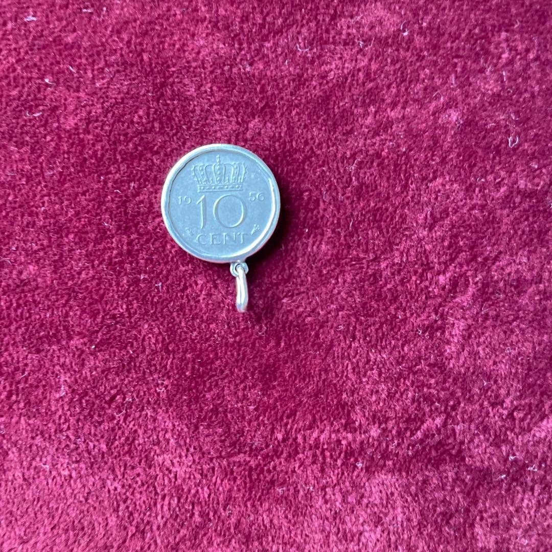 オランダ旧貨幣ペンダントトップ2点