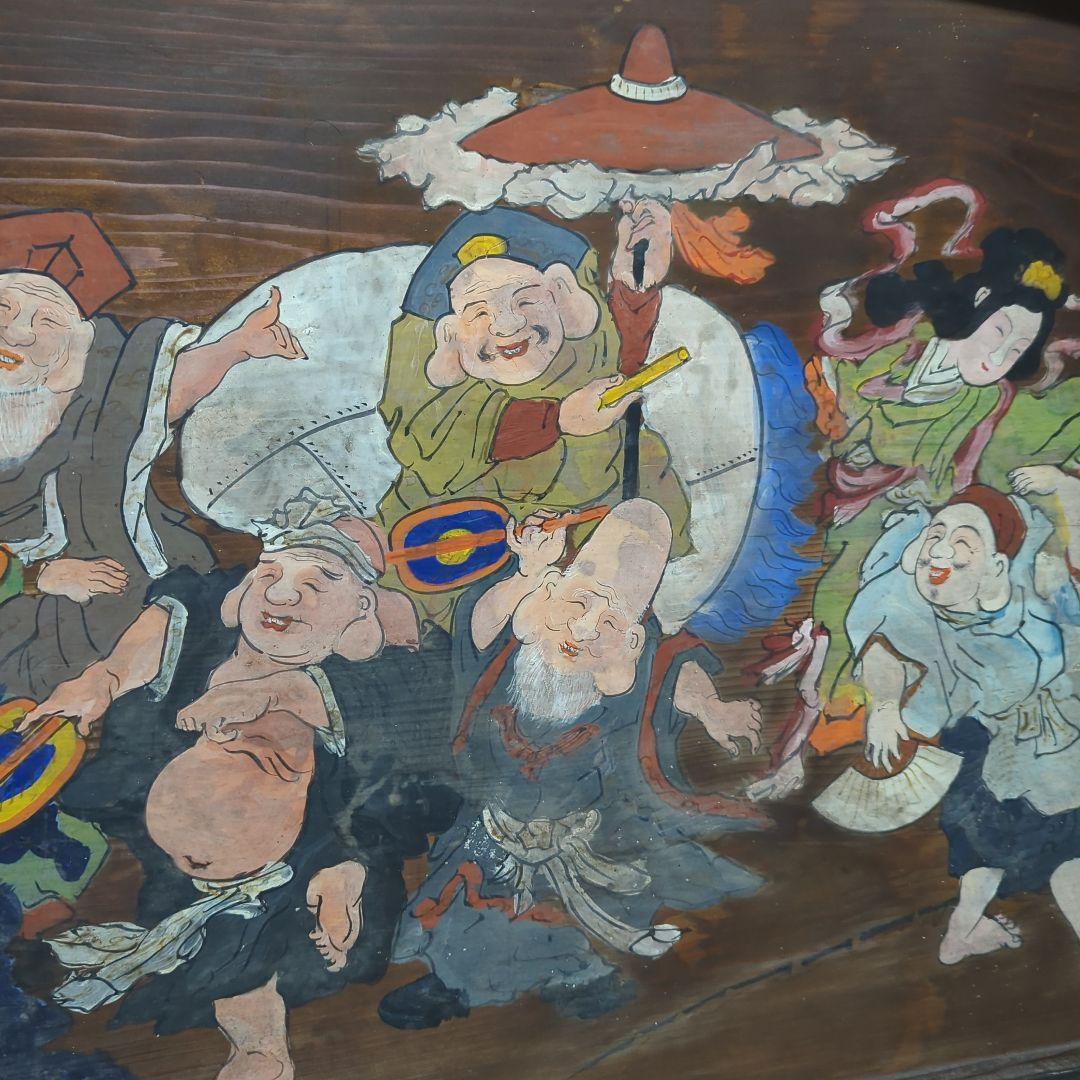 木製看板　七福神　木製　アンティーク　骨董品