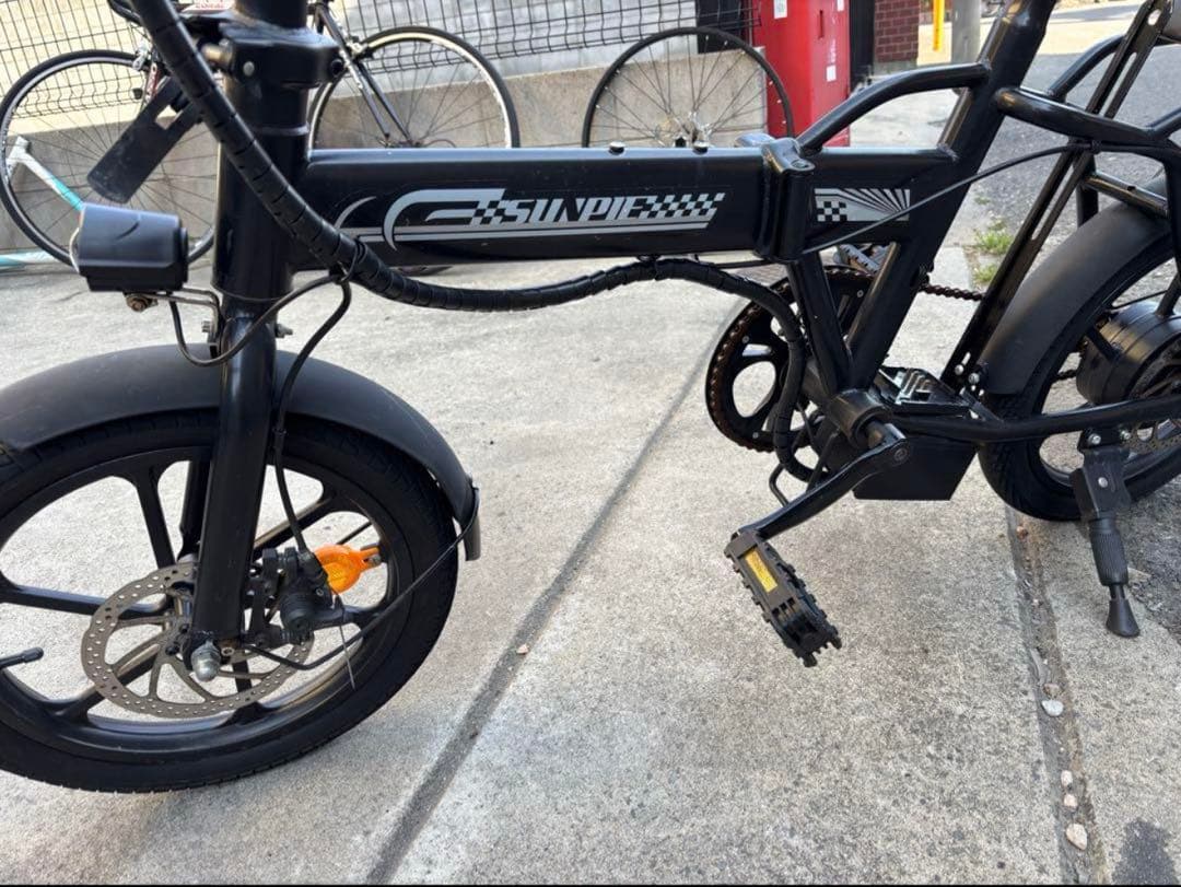 ［ジャンク品］SUNPIE 電動自転車自転車 スポーツタイプ ブラック