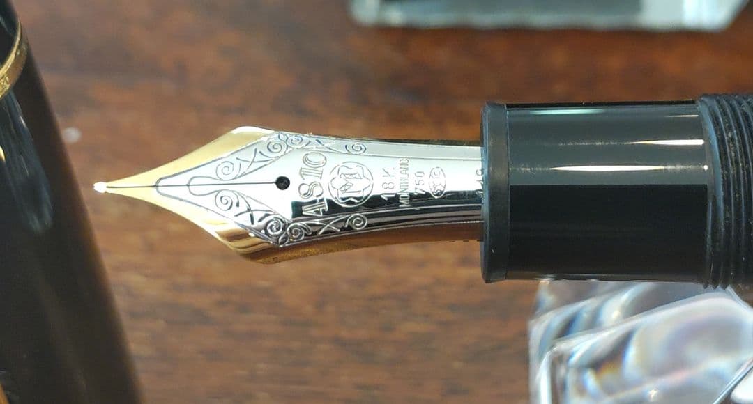 モンブラン149　Fニブ　細字 18K ミステリーブラック 新品インク付属