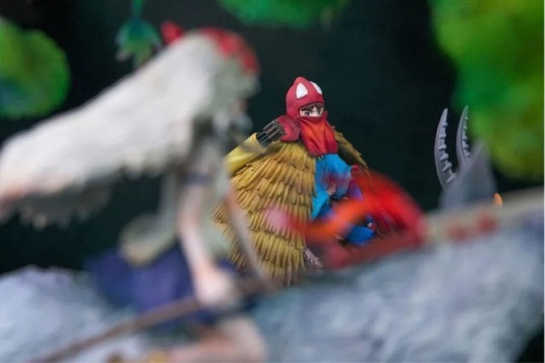 【新品】ジブリ もののけ姫 白神様 アシタカ フィギュア ガレージキット