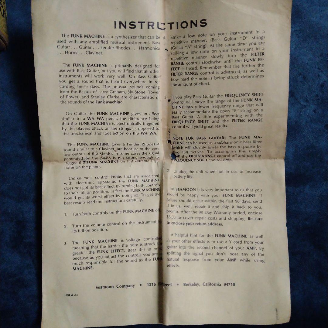 Seamoon Funk Machine ベースエフェクター