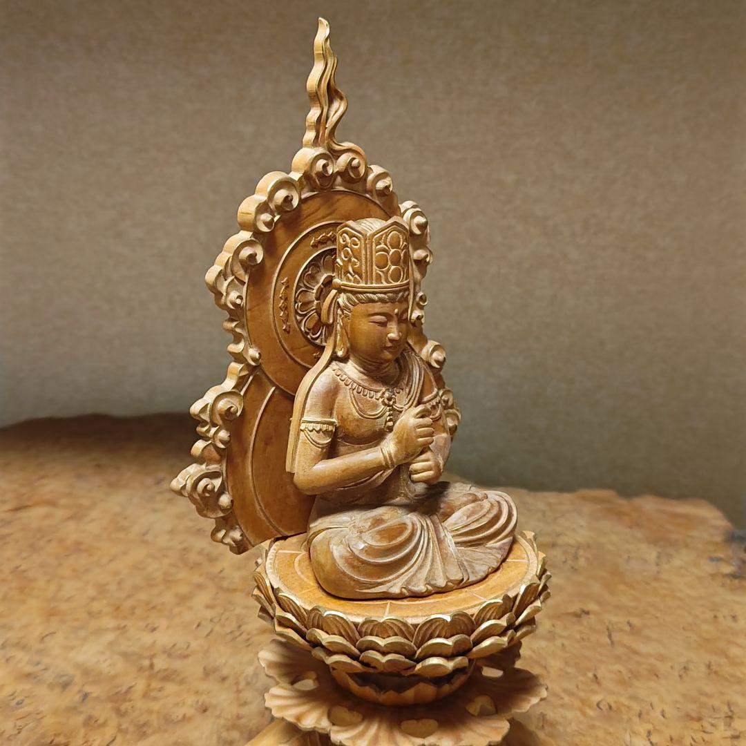 仏教美術　喜雲作　大日如来坐像33cm金彩時代木製仏像寺院漆芸骨董品古美術茶道具