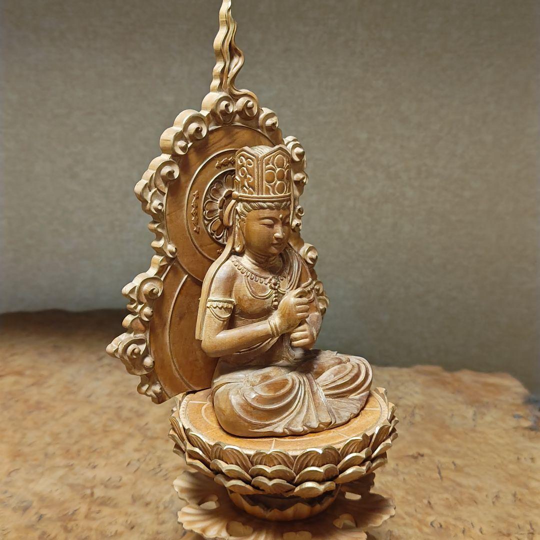 仏教美術　喜雲作　大日如来坐像33cm金彩時代木製仏像寺院漆芸骨董品古美術茶道具