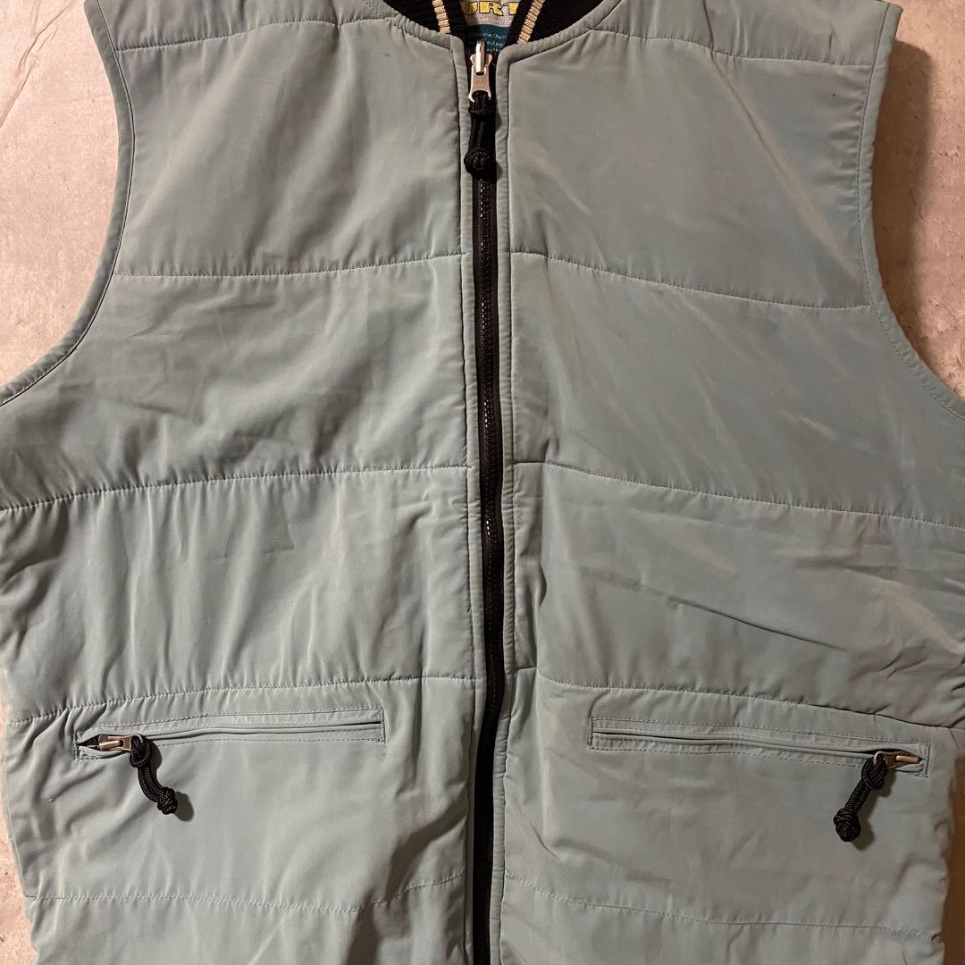Burtonバートンスキーウェアスノーボードジャケットボアベスト水色青ブルー希少