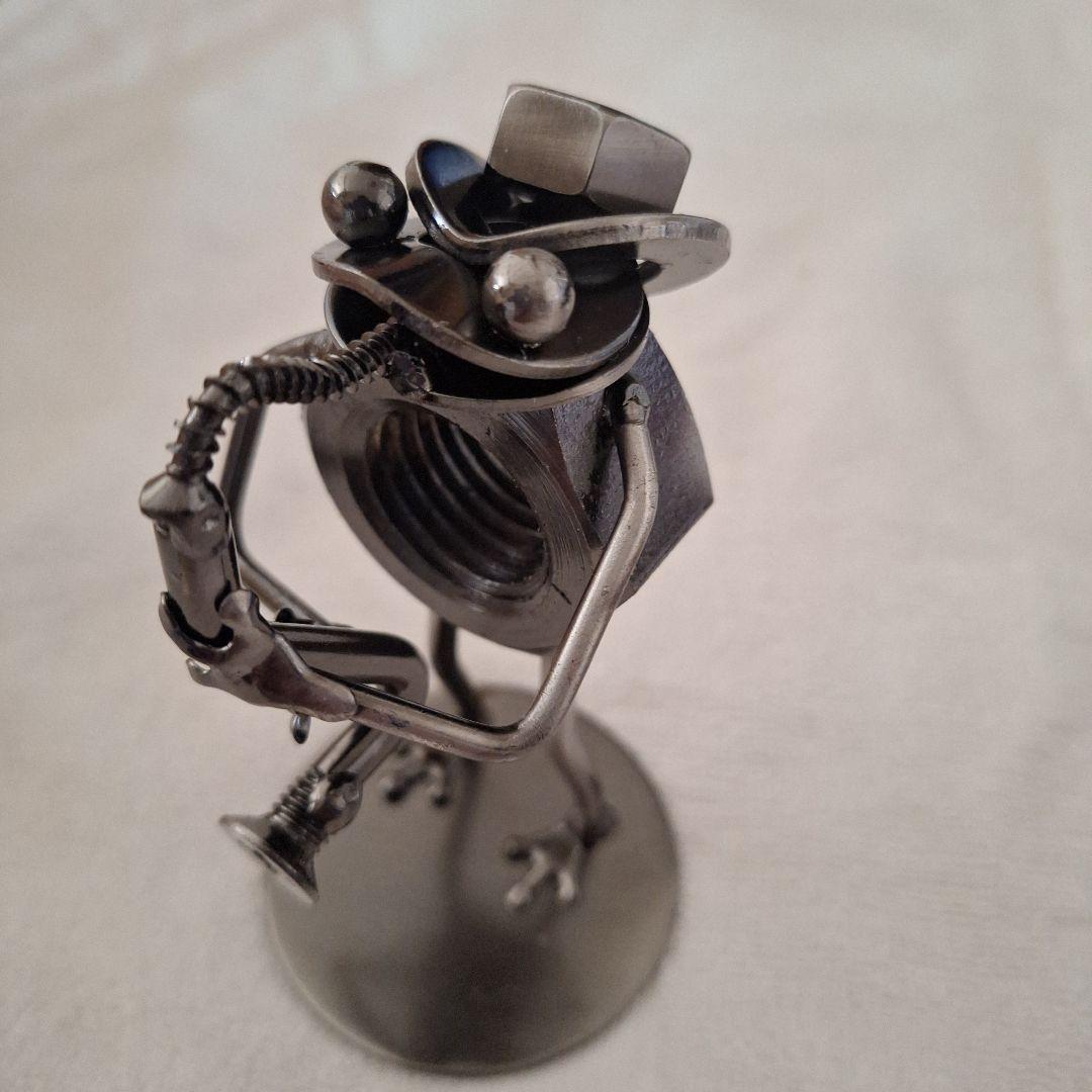 金属製カエル音楽家の8体セット