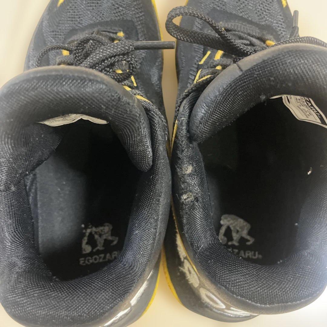 EGOZARU バスケットボールシューズ ブラック/イエロー25.5㎝