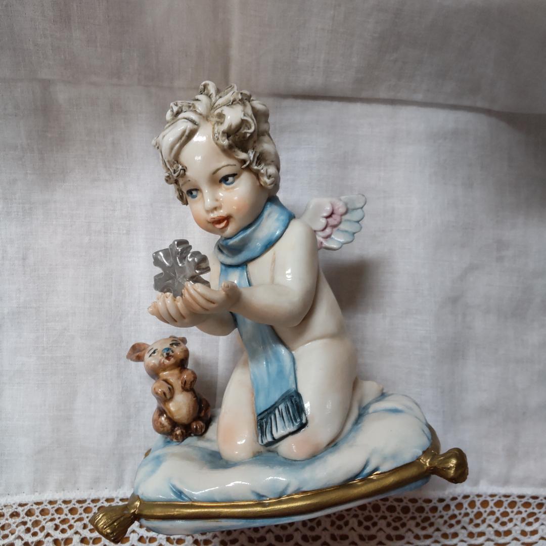 イタリア　エンゼル　飾りもの　置き物　冬