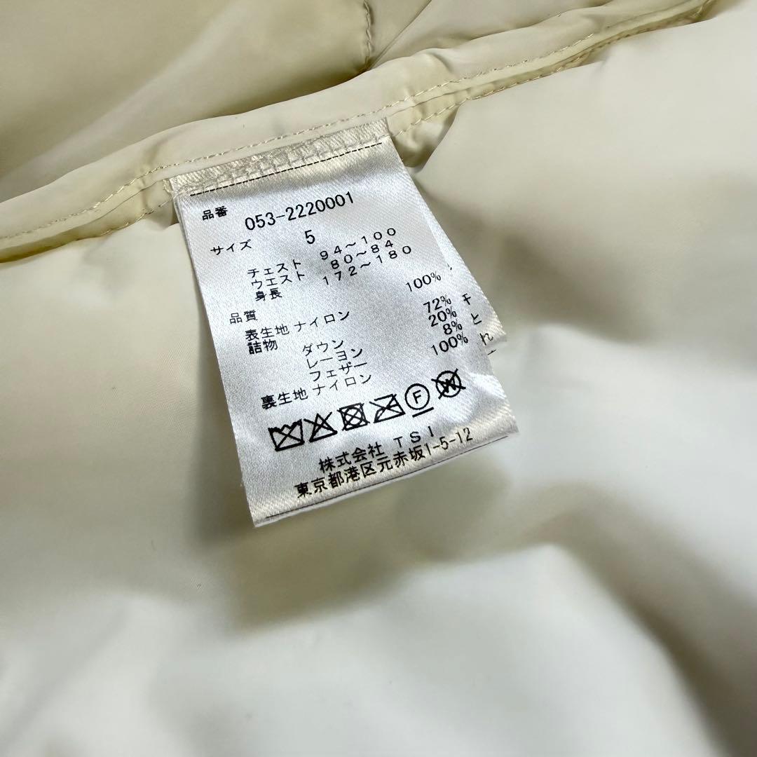 新品級　パーリーゲイツ ダウンジャケット 高級 スーパーホワイト Lサイズ（5）