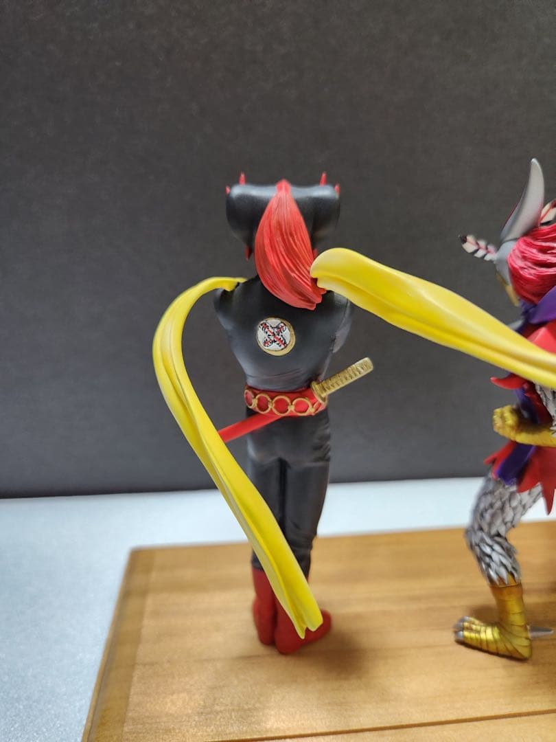 貴重　廃盤　変身忍者嵐&月の輪1/15 石森プロ・東映 海洋堂　プロ完成品　綺麗