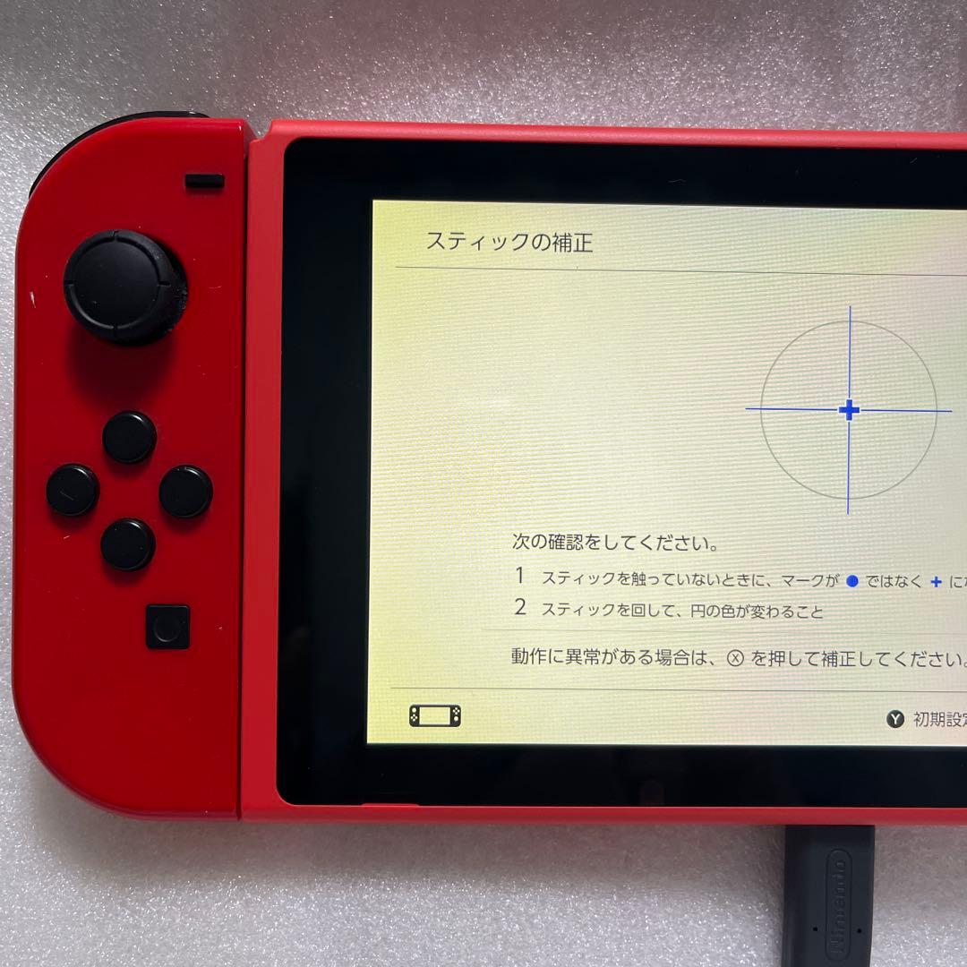 極美品 動作品 マリオレッド×ブルー スイッチ HAC-001(-01) 本体