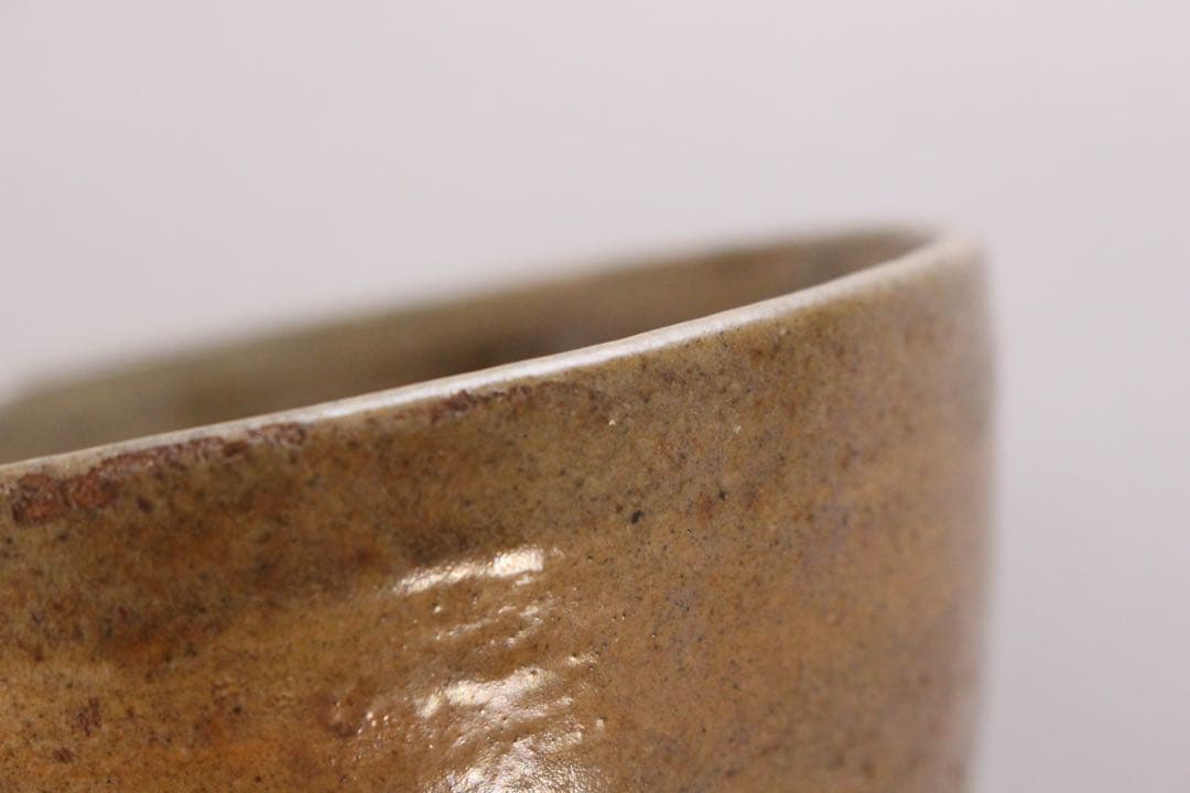 No5618 萩茶碗　直径12cm 茶道具　茶器　陶磁器　民藝　古美術　送料無料