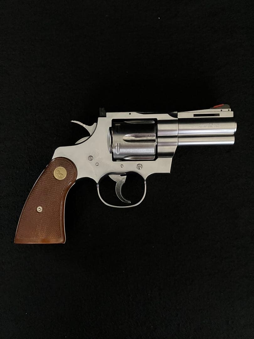 タナカ　コルトパイソン　357マグナム　3インチRモデル　ステンレスフィニッシュ