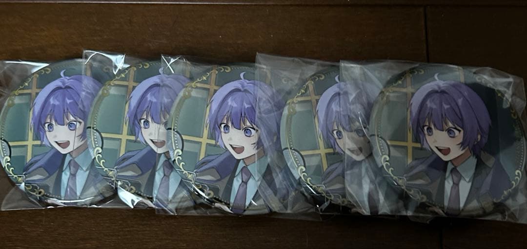 日常組 しみがみ 新聞 缶バッジ 5個