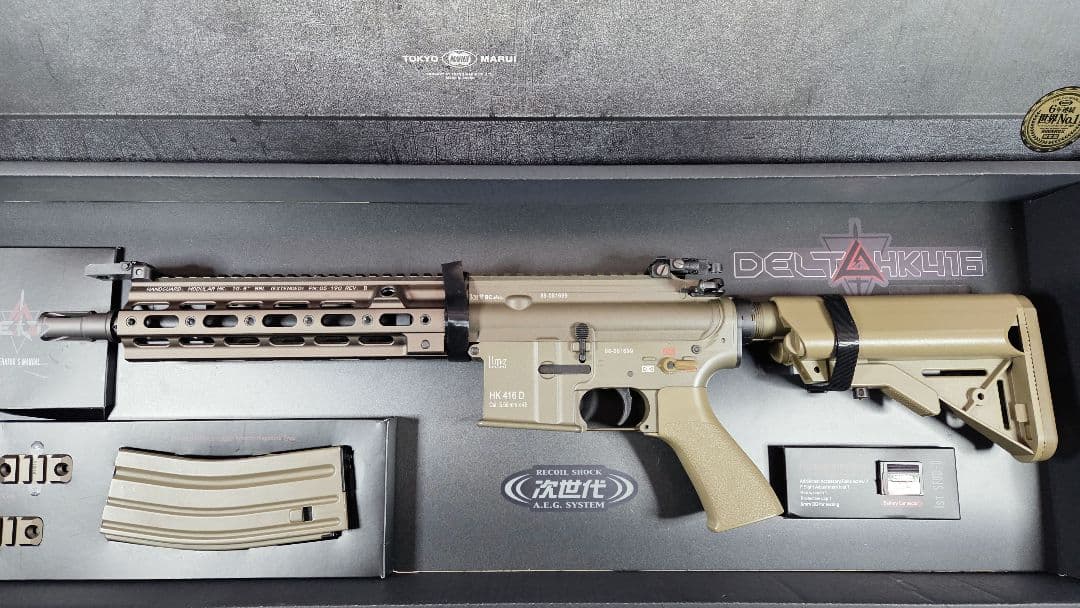 次世代電動ガン　HK416デルタカスタム FDE 訳有り値引き品