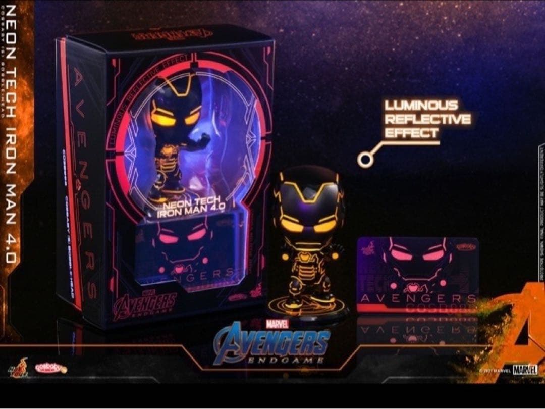 未開封 ホットトイズ コスベイビー アイアンマン 3点 マーベル キーチェーン