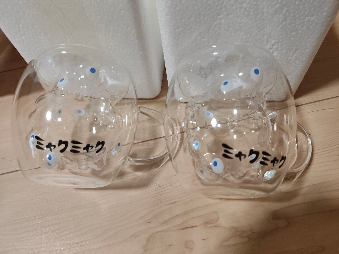 2点　ダブルウォールグラス　グラス コップ ミャク