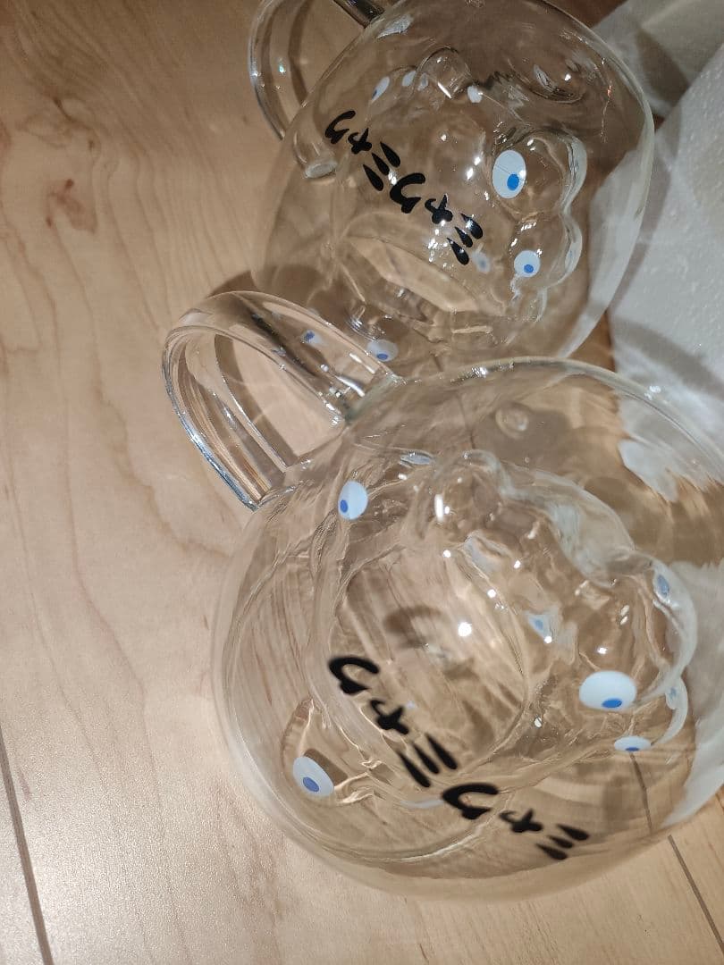 2点　ダブルウォールグラス　グラス コップ ミャク